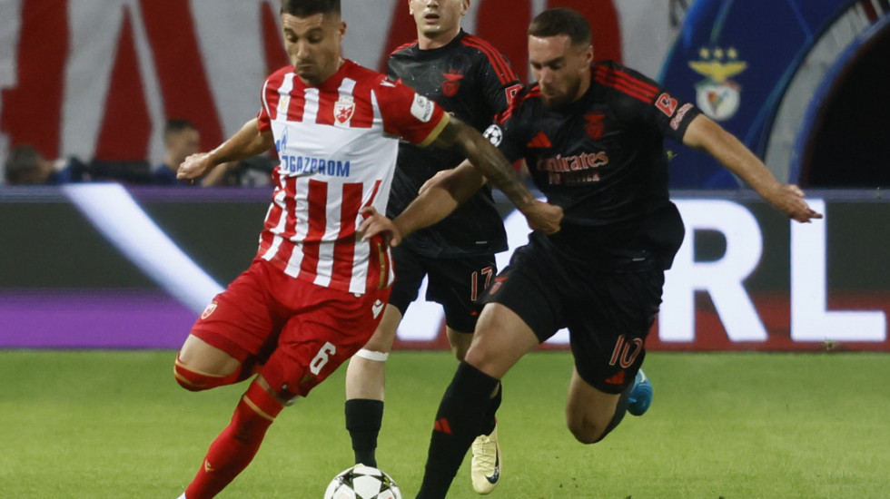 Crvena zvezda poražena od Benfike na startu Lige šampiona