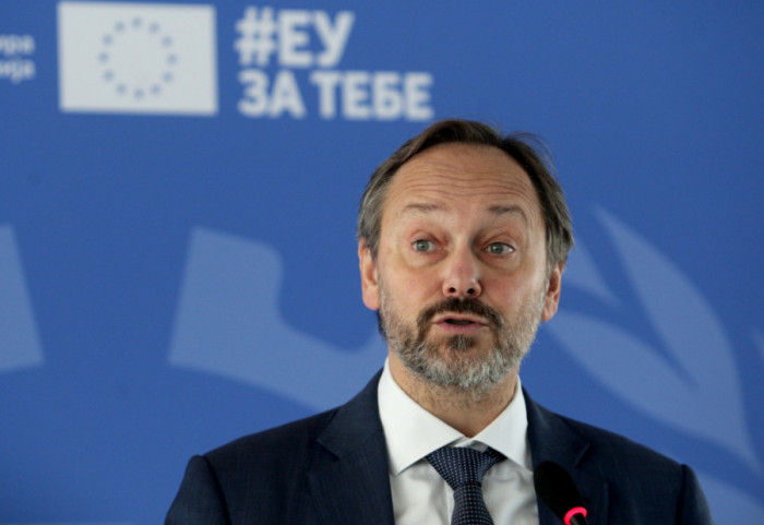 Vucic Hosts Farewell Visit of EU Delegation Chief Emanuele Giaufret