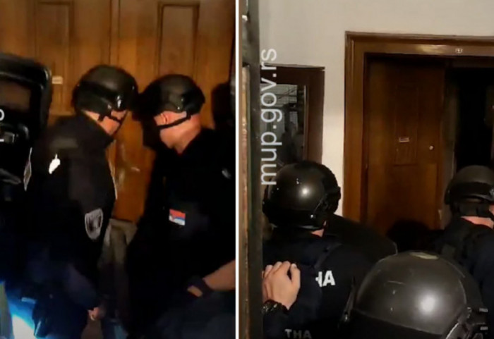 (VIDEO) MUP objavio snimak napada sekirom na policajce prilikom pokušaja da uđu u stan na Vračaru