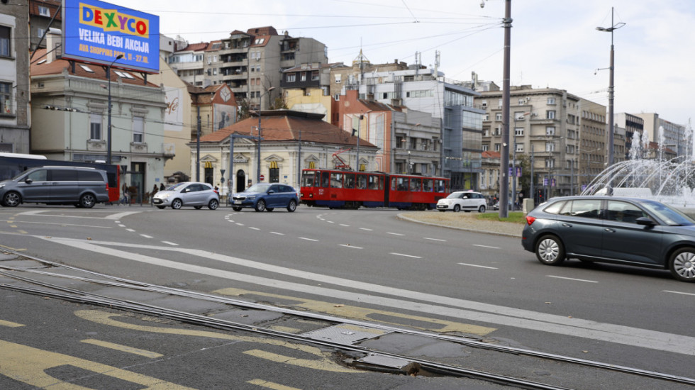 Promena režima javnog prevoza na Slaviji od 13. do 29. septembra zbog radova na šinama