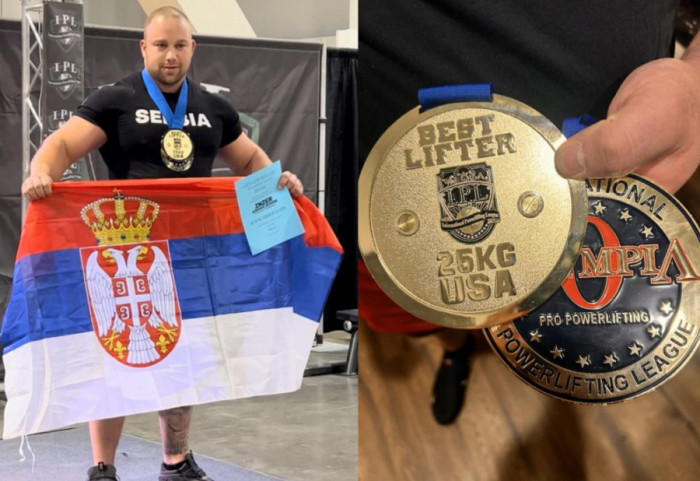 Miloš najjači čovek Amerike: Osvojio zlatnu medalju digavši 275 kilograma