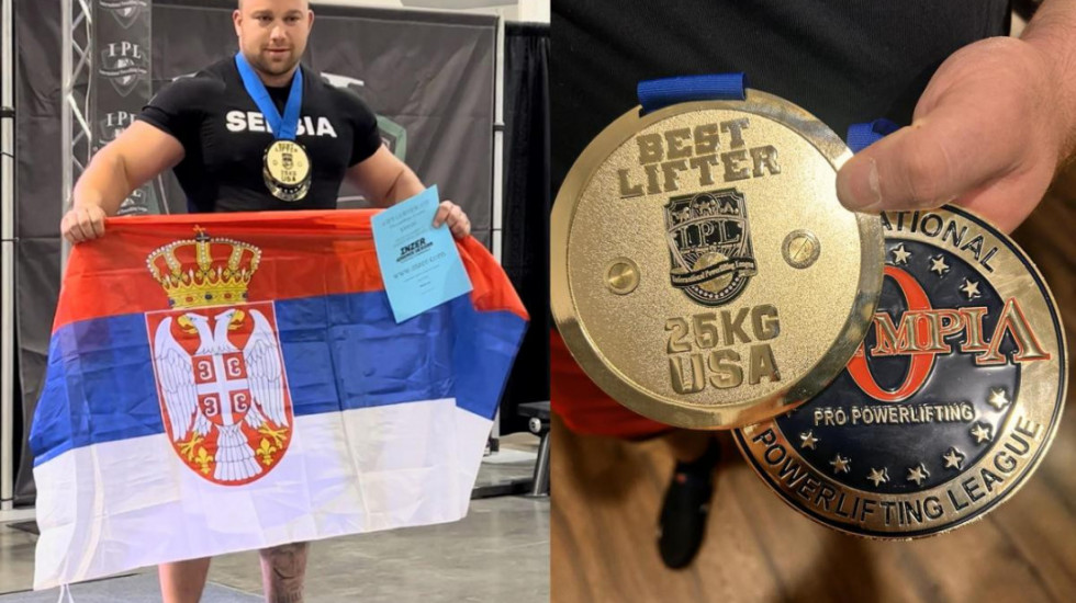 Miloš najjači čovek Amerike: Osvojio zlatnu medalju digavši 275 kilograma