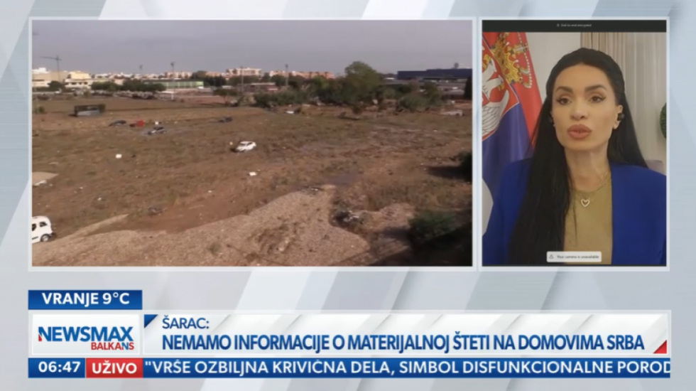 Ambasadorka Srbije Irena Šarac za Newsmax Balkans: Među žrtvama u Španiji nema naših građana