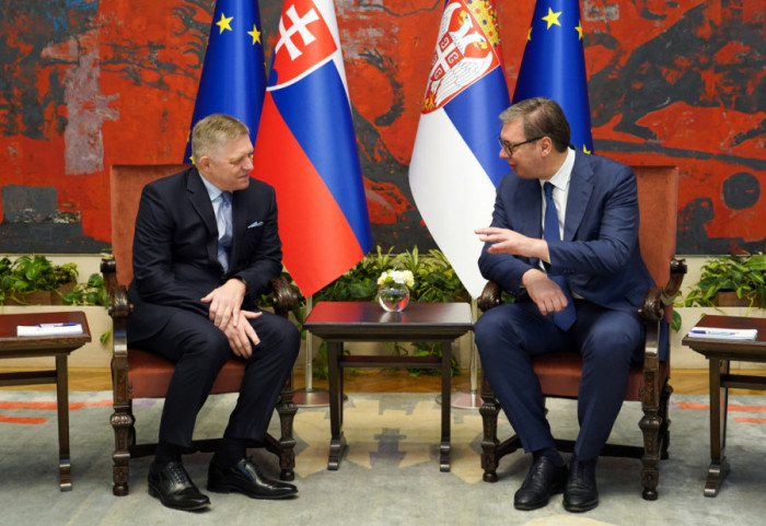 Premijer Slovačke Robert Fico u Beogradu, sastao se s Vučićem