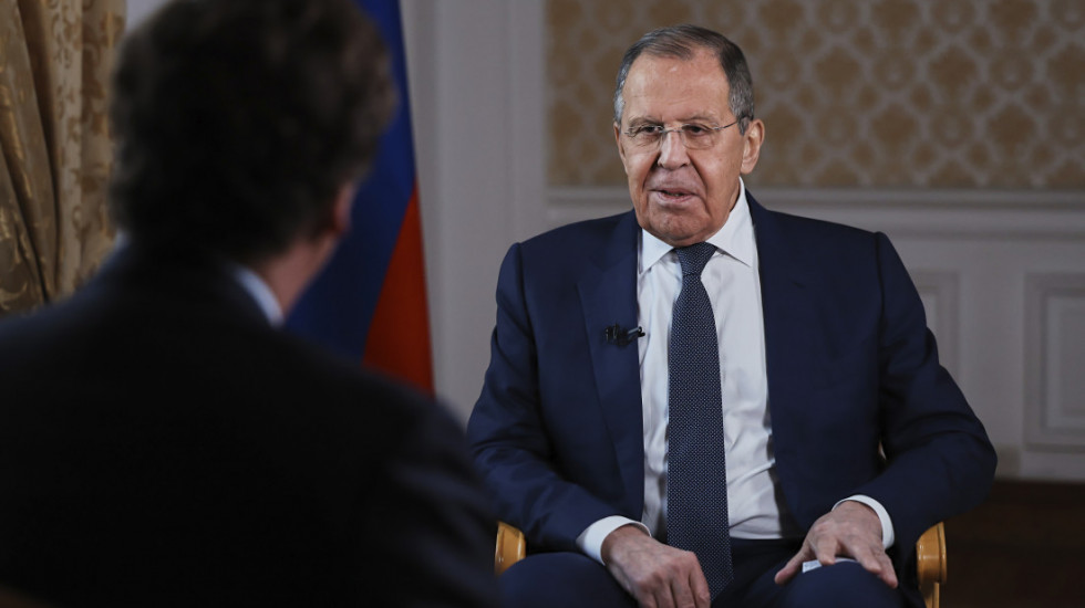 (VIDEO) Lavrov u intervjuu Karlsonu: Moskva želi normalne odnose sa Vašingtonom, nismo u "ratnom stanju" sa SAD