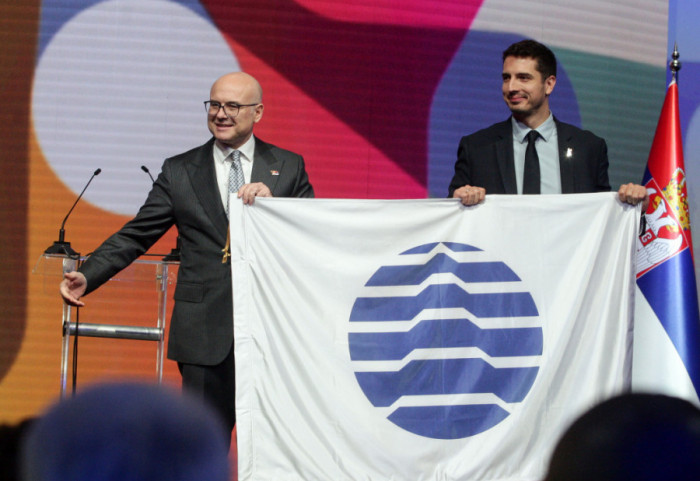 Serbia's Prime Minister Receives the Flag of the Specialized Expo 2027