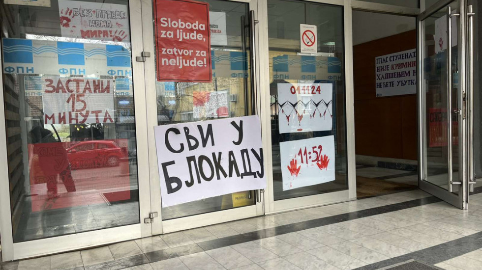 Studenti u blokadi Fakulteta političkih nauka: Nastavu u učionicama ili onlajn ćemo bojkotovati u celosti