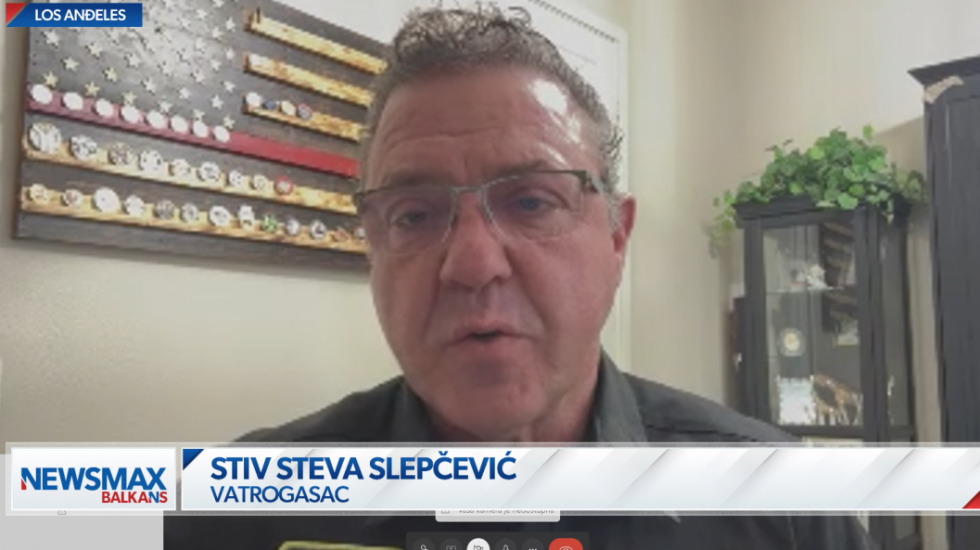 (VIDEO) Srbin vatrogasac iz LA za Newsmax Balkans: Vatra uništila mnoge zajednice, ljudi će se rađati bolesni