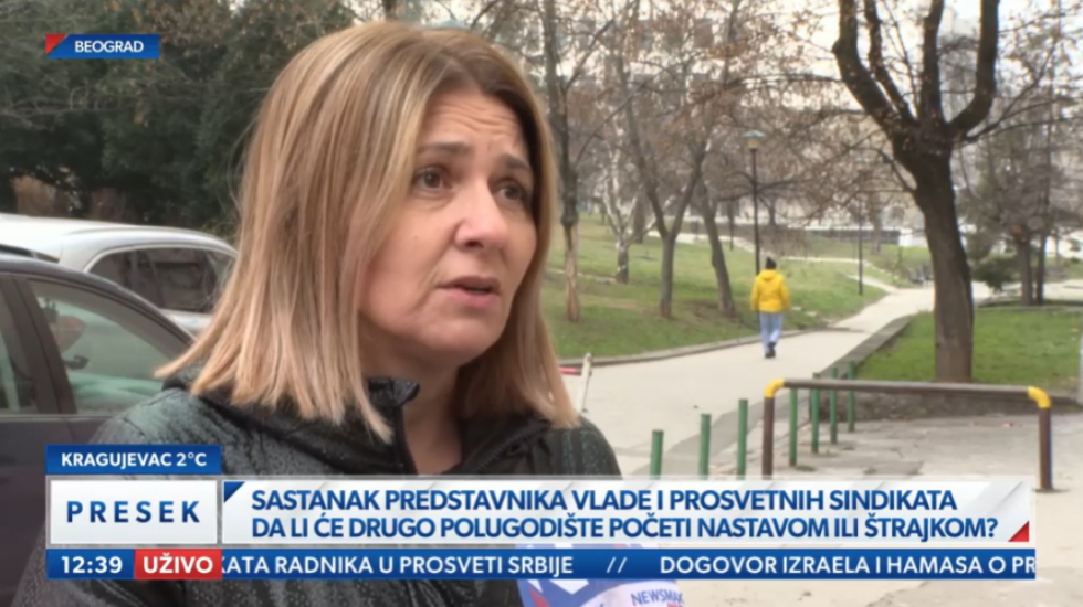 Gašić (USPRS) za Newsmax Balkans: Totalnu obustavu nastave zasad podržava oko 30 odsto naših članova