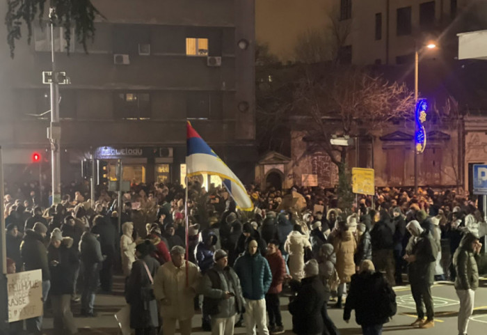 Šabac: Vozio ka koloni građana u protestnoj šetnji, policija podnela prijavu