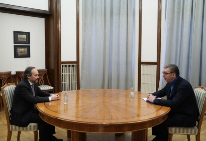 President Vucic Meets with Head of EU Delegation in Serbia