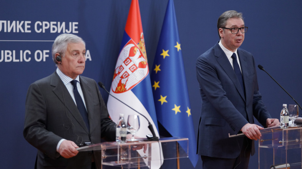 Susret Vučića i Tajanija: Italija najavila učešće na Expo 2027 i pomoć Srbiji na putu za EU, govorilo se i o protestima