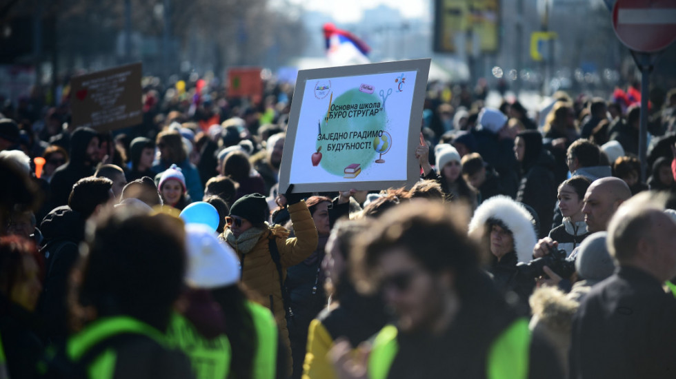 (VIDEO) Studenti privatnih fakulteta nisu imuni na proteste: Bore se na ulicama, ali nema blokada zgrada