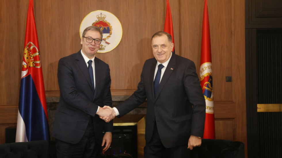 Vučić se sastao sa Dodikom: Razgovarali smo o regionalnim pitanjima i saradnji Srbije i Republike Srpske