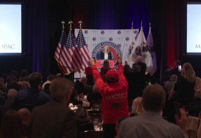 Businessmen from Serbia at a Dinner with Lara Trump in Chicago