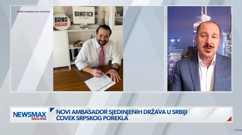 (VIDEO) Dopisnik Newsmax Balkans iz Čikaga o novom ambasadoru SAD: Čestit čovek kakvog je teško naći u politici