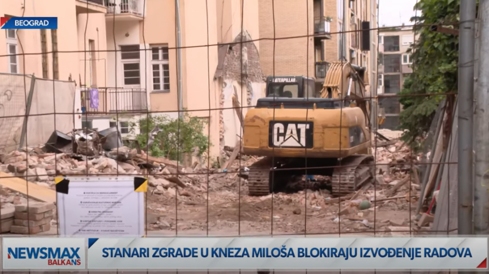 (VIDEO) Stanari danima blokiraju izgradnju šestospratnice u Kneza Miloša: "Ugroženi su temelji naše zgrade"