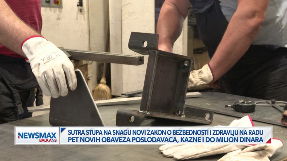 (VIDEO) Kazne i do milion i po dinara: Šta donose izmene Zakona o bezbednosti i zdravlju na radu