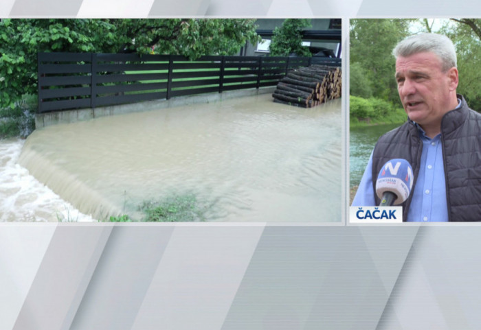 (VIDEO) Vodostaji na rekama rastu zbog padavina: "Čačak siguran u slučaju poplava, izdvojeno 57 miliona za vodotokove"