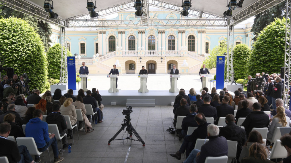 (FOTO) "Lopta na strani Rusije": Evropski lideri u Kijevu pozvali Moskvu na 30-dnevno primirje