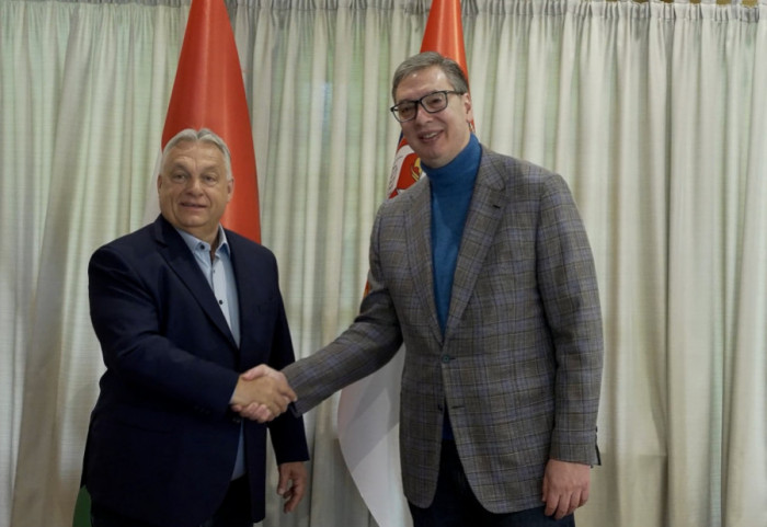 (FOTO/VIDEO) Vučić sa Orbanom u Beogradu: Imamo najbolje odnose u istoriji Srbije i Mađarske