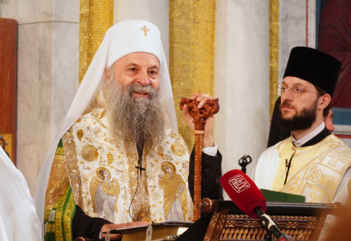 Ispraćene mošti Svetog Save posle liturgije koju je služio patrijarh Porfirije