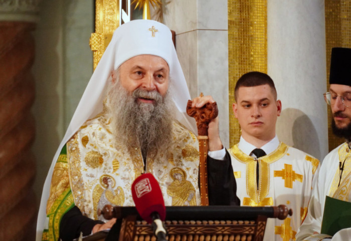 (FOTO) Patrijarh Porfirije: Spasovdan je praznik jedinstva, a srpski narod je narod Svetog Save koji ide ka večnosti