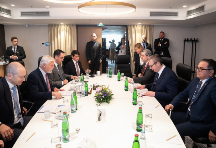 Vučić na bezbednosnom forumu "GLOBSEC" u Pragu, susreti sa Lajčakom, Kurcom i Pavelom