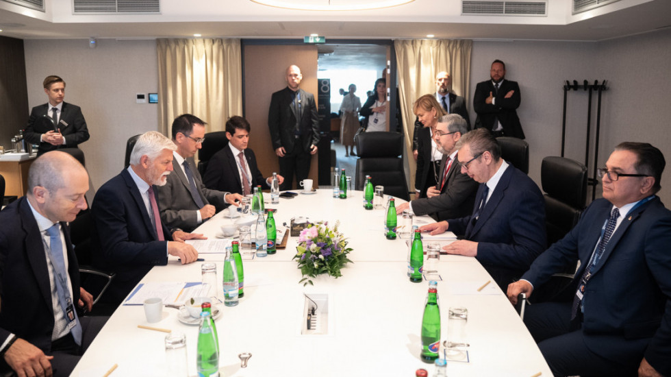 Vučić na bezbednosnom forumu "GLOBSEC" u Pragu, susreti sa Lajčakom, Kurcom, Pavelom i Sorensenom