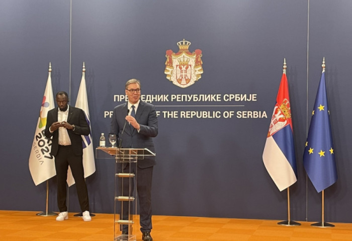 Vučić se sastao sa Juseinom Boltom u Palati Srbija: Olimpijski rekorder biće promoter EXPO 2027