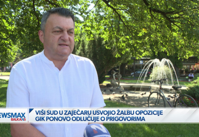 (VIDEO) Kalčević za Newsmax Balkans: Opozicija u Zaječaru predala dopunu prigovora, ne očekujemo da će ih GIK prihvatiti
