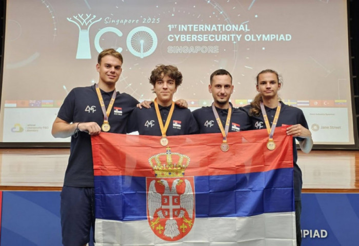 (FOTO) Mladi matematičari iz Srbije osvojili četiri medalje na Međunarodnoj olimpijadi iz sajber bezbednosti