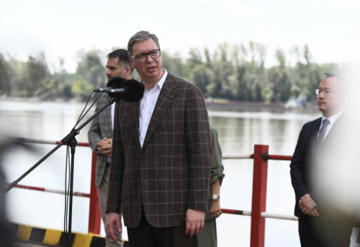 Vučić obišao radove: "Most na Dunavu kod Petrovaradina biće otvoren pre kraja 2026. godine"