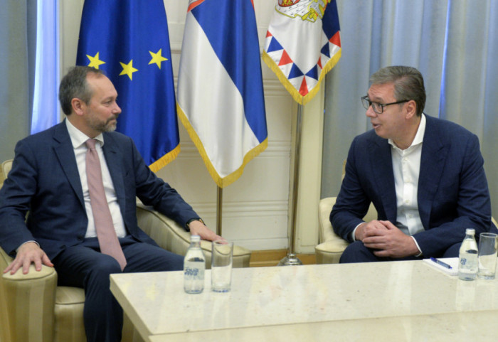 Vučić primio Žiofrea u oproštajnu posetu: "Sumirali smo rezultate saradnje, prisetili se i lepih i teških trenutaka"