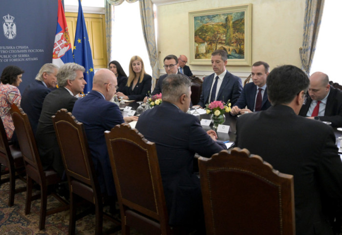 Đurić i Petković sa ambasadorima Kvinte: "Hapšenje Popovića nastavak političkog progona Srba, očekujemo oslobađanje"