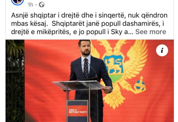 Dukaj: Albanci su pošten, a ne narod koji preti i vređa