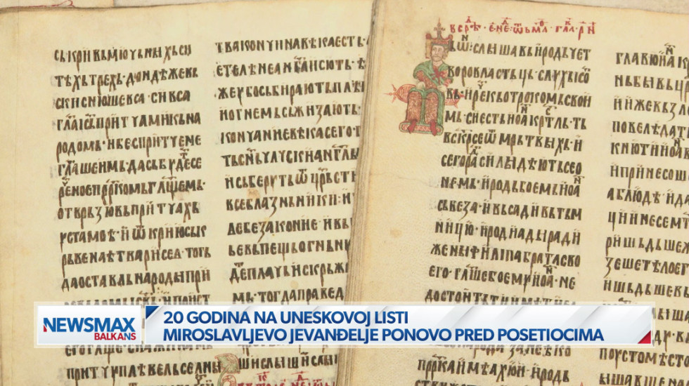 (VIDEO) "Posebno mesto u srpskoj pismenosti i kulturnoj baštini": Miroslavljevo jevanđelje izloženo u Narodnom muzeju