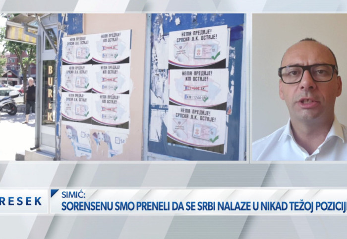 Simić (Srpska lista): Izjava Grenela signal i predstavnicima vlasti u Prištini