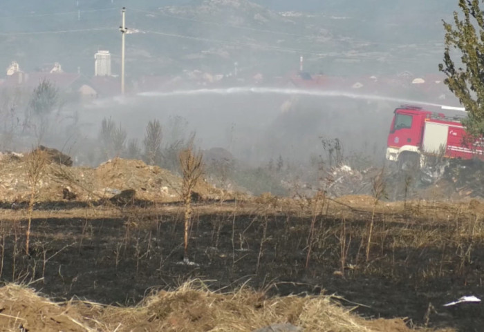 (VIDEO) Požar na deponiji u Bunuševcu kod Vranja: "U pitanju je ljudska nemarnost"