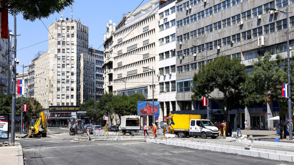 Sedam ulica u centru Beograda ponovo otvorene za saobraćaj, potez oko Trga Nikole Pašića ostaje i dalje zatvoren