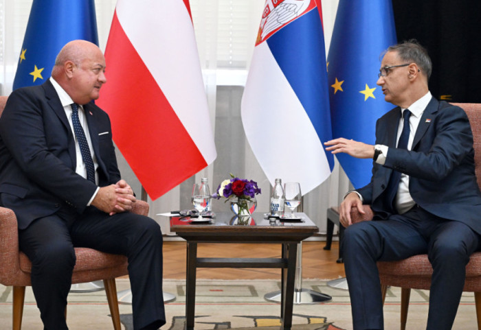 (FOTO) Austrijski kancelar Kristijan Štoker u Beogradu, sastanci sa premijerom i predsednikom Srbije