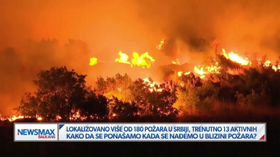 (VIDEO) U poslednja 24 sata u Srbiji lokalizovano više od 180 požara, trenutno 13 aktivnih