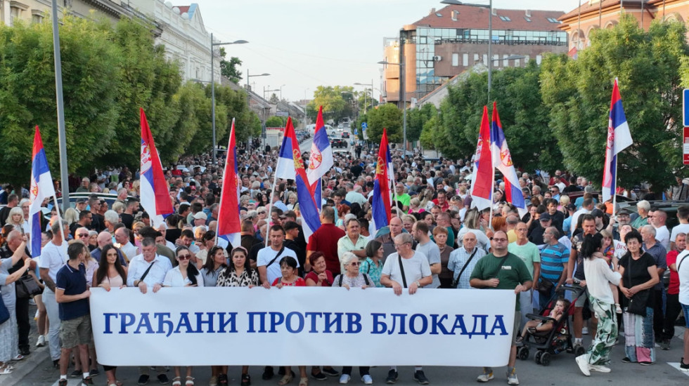 Gatherings Across Serbia of Citizens Opposing Blockades