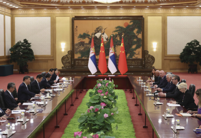 President of Serbia Meets with Xi Jinping