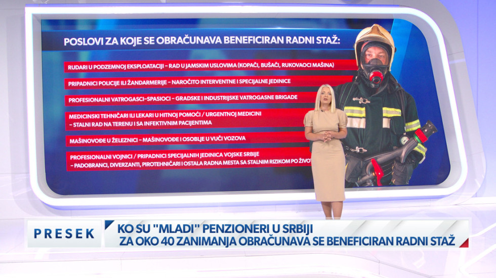 (VIDEO) Ko u Srbiji ide ranije u penziju: Beneficirani radni staž obuhvata oko 40 zanimanja