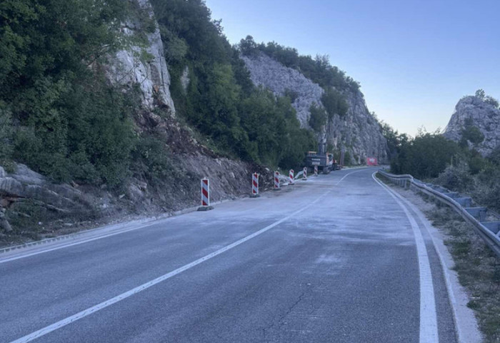 Put Cetinje - Budva ponovo otvoren za saobraćaj, završeno uklanjanje odrona