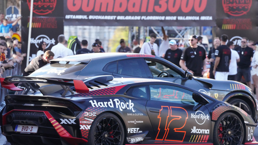 (FOTO) Gumball 3000: Reli karavan sa više od 100 superautomobila u Beogradu, gost fudbaler Patris Evra