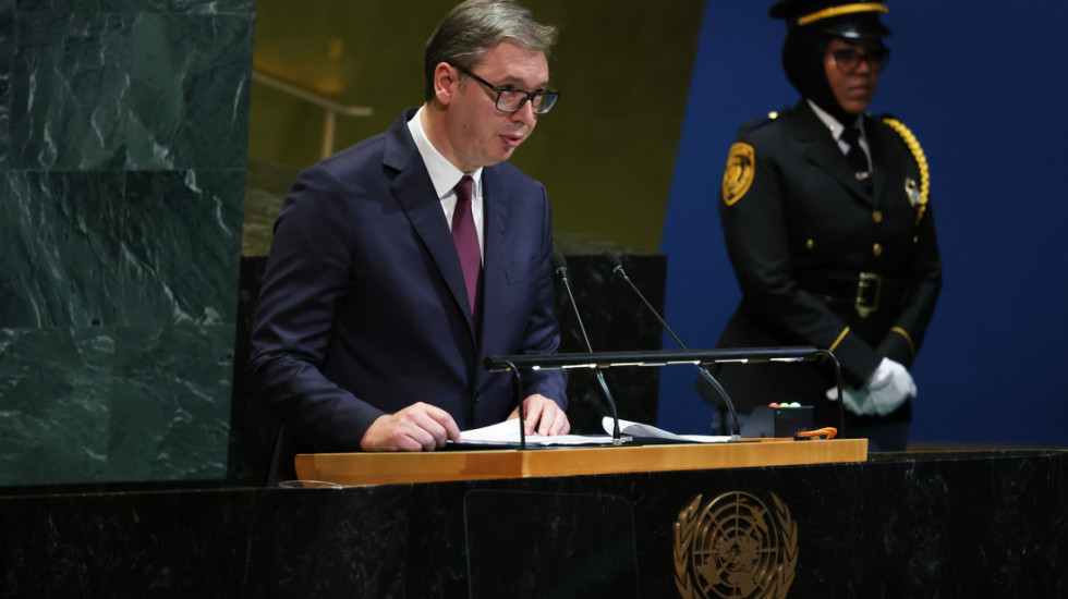 Vučić na Generalnoj skupštini UN: Kosovo i Metohija su neodvojivi deo Srbije, glavni stub njenog identiteta i kulture