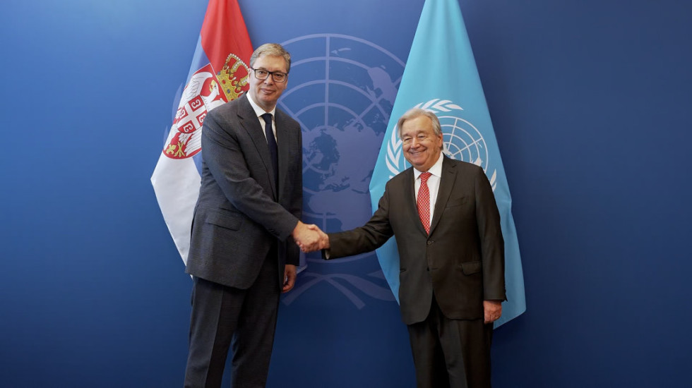 Predsednik Vučić se sastao sa Antoniom Guterešom: Razgovor o KiM, regionalnim prilikama, ulozi UN