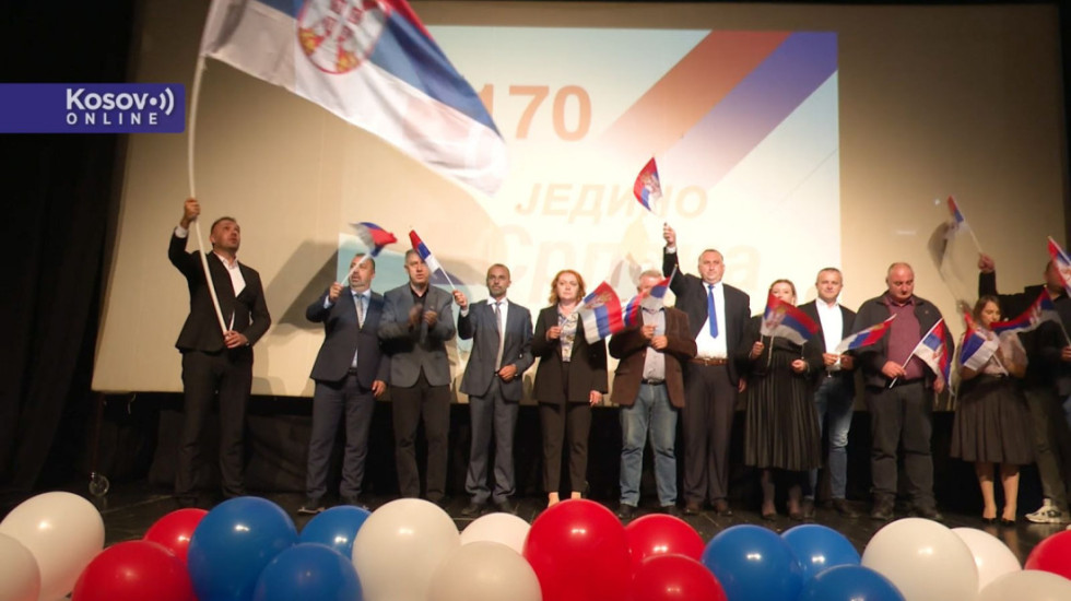 (FOTO) Predizborni skup Srpske liste u Zubinom Potoku: "Jedan glas, jedan narod, jedna istina"